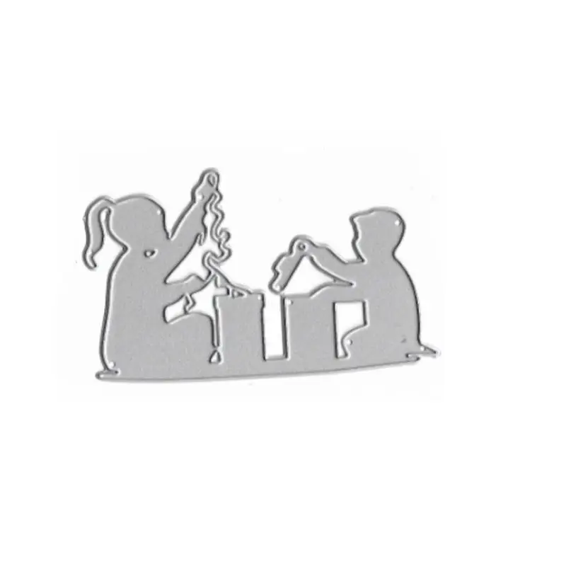 1 Набор телефон металлический Трафаретный вырубной штамп трафарет для