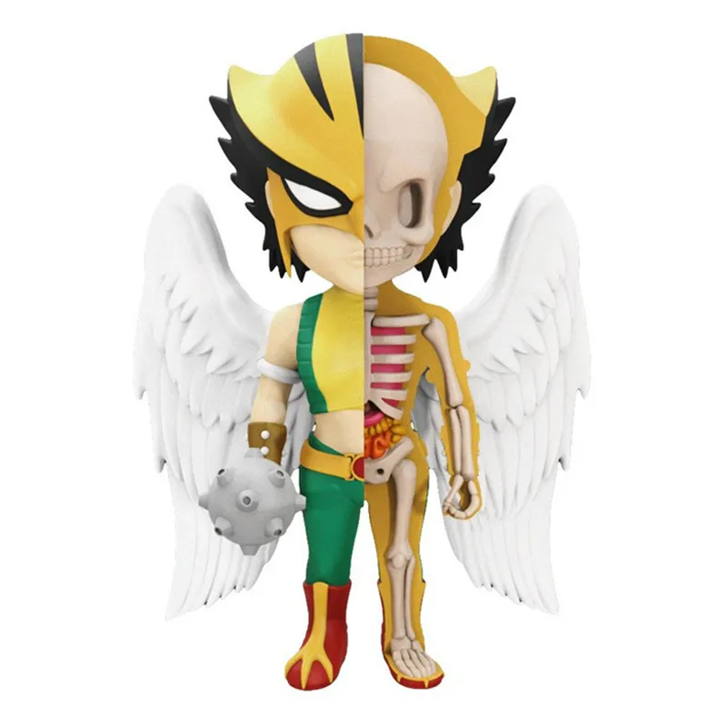 HawkGirl 4D мастер могучий Jaxx Jason Freeny Анатомия мультфильм орнамент человеческий череп