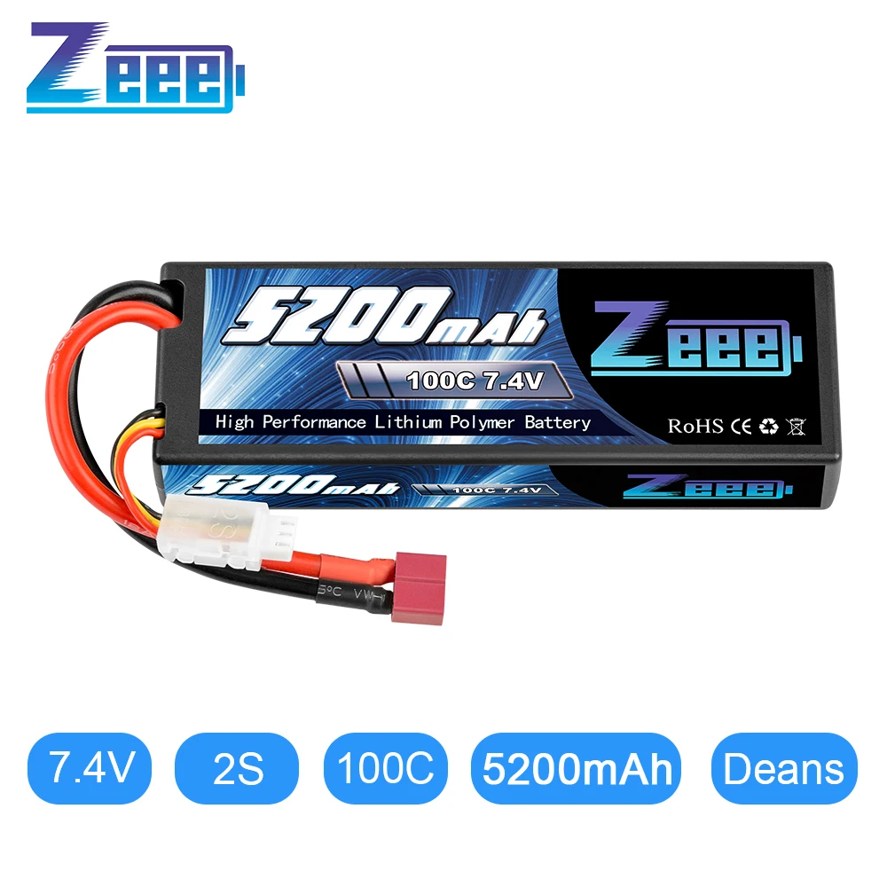 zeee 2s 74 v 100c 5200mah lipo батарея с deans t коннекторо