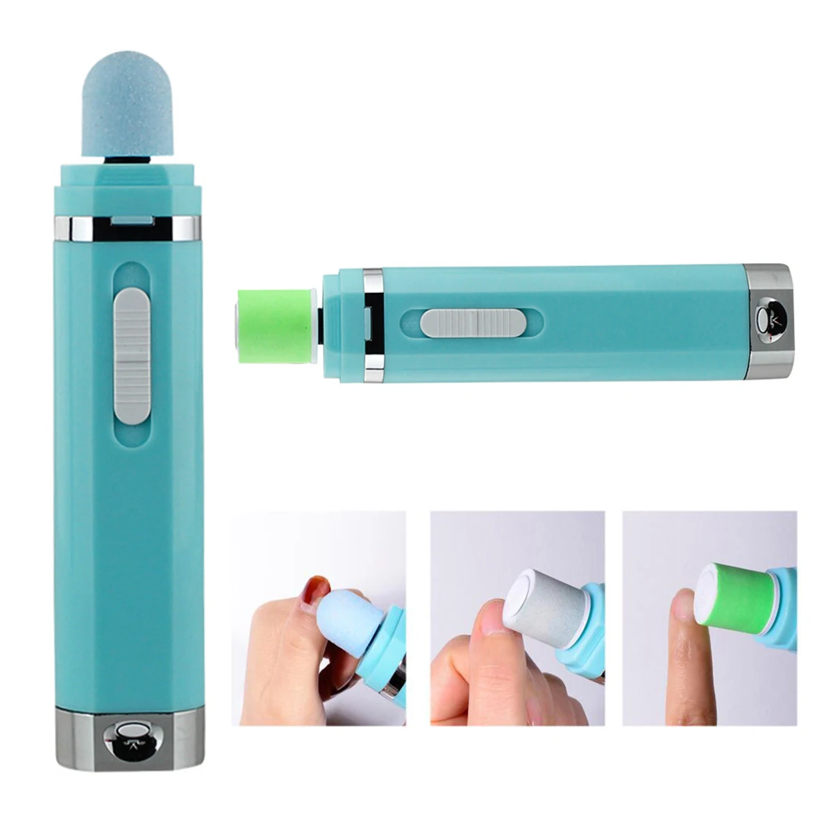 

9-In-1 Electric Nail File Drill Set Battery Powered Manicure Nail Polishing Hair Shaver Head Manicure Electric Nail Polisher Set
