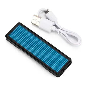 Беспроводной мобильный Bluetooth светодиодный значок имени, цифровая программируемая светящаяся доска с буквами для прокрутки событий