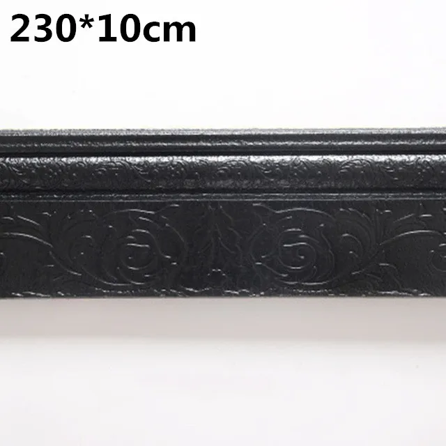 10cm 2,3 м водостойкая Наклейка на стену, верхний угол, линия на стену, полоса на стену, линия талии, наклейка, плитка, обои, 3D декор стен - Цвет: 10cm