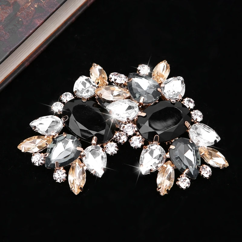 

2Pcs Rhinestone Wedding Bridal Shoe Clips Accessory DIY Decoration Vintage Style