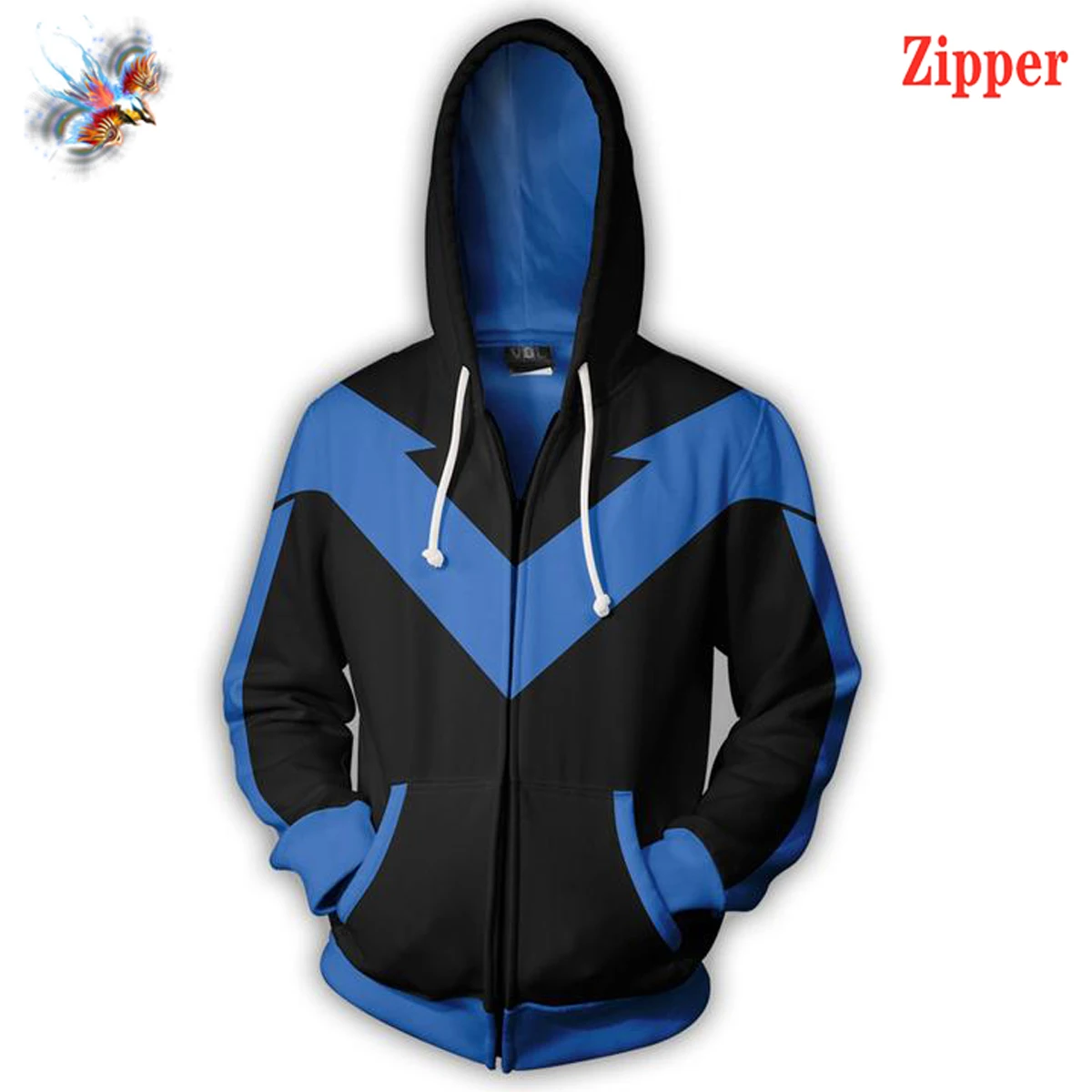 New Haruto Clothing Hoodie Men's/Ladies Fashion Streetwear Hip Hop Harajuku 3D Printing Ninja Men's Top Newest Anime Zip | Мужская