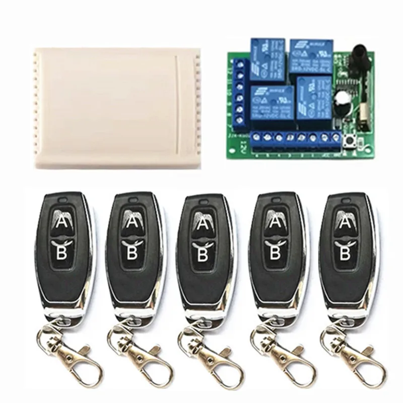 433 МГц Универсальный беспроводной пульт дистанционного управления DC 12 В 4
