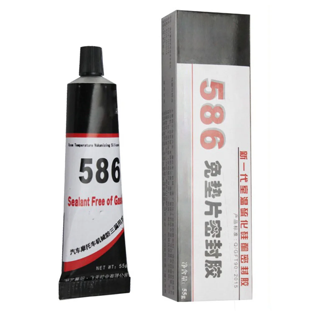 

55g Gasket-free Black Glue Universal Automobile Engine Repair Oil And High Temperature Resistant Glue 586 Sealant Anti-leakage