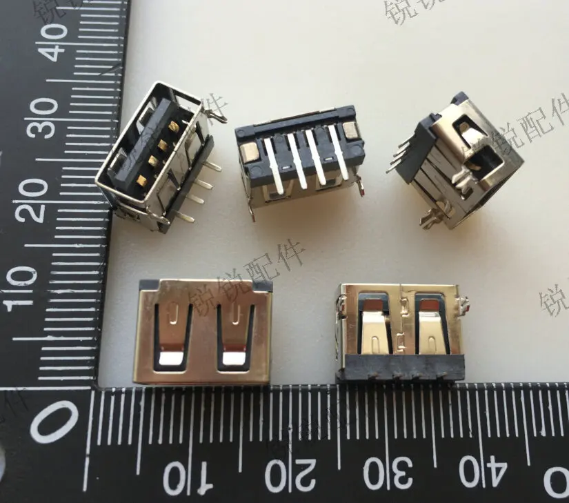 

USB2.0 mother short body 10 mm 90 degrees into the mobilePower charging treasure USB chargingPort city