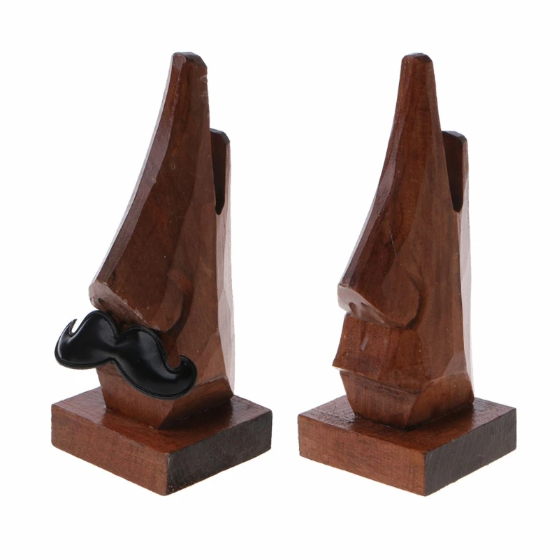 Деревянная подставка для очков в форме носа Y1UE деревянная | Украшения и