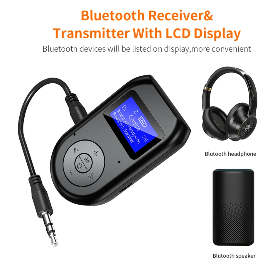 Аудио ресивер PzzPss Bluetooth 5 0 трансмиттер EDR с разъемом AUX 3 мм USB музыкальные стерео
