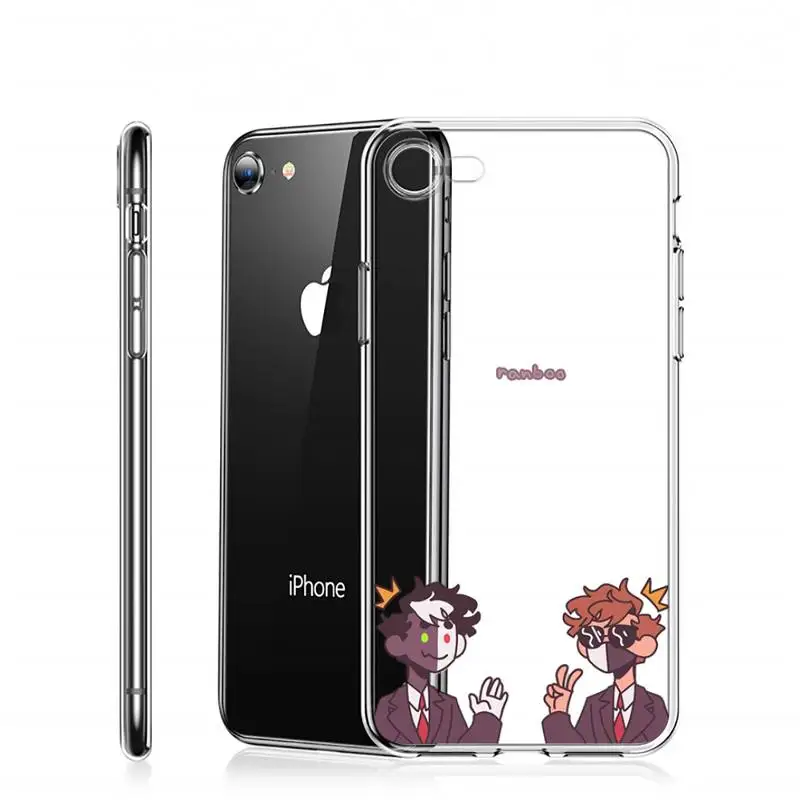 

Anime cute cartoon Dream Smp Phone Case Transparent for iPhone Samsung A S 11 12 6 7 8 9 10 20 Pro X XS Max XR Plus lite
