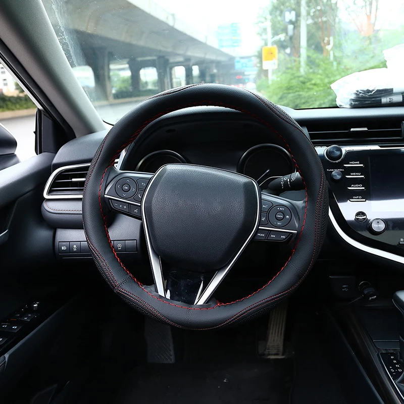 38 см многоцветный чехол рулевого колеса автомобиля DIY микрофибра кожа ручное покрытие Швейные иглы и нитки внутренние наборы Аксессуары
