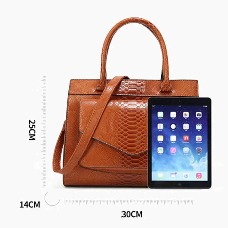 2020 женская сумка из змеиной кожи роскошная Брендовая кожаная с сумкой тоут