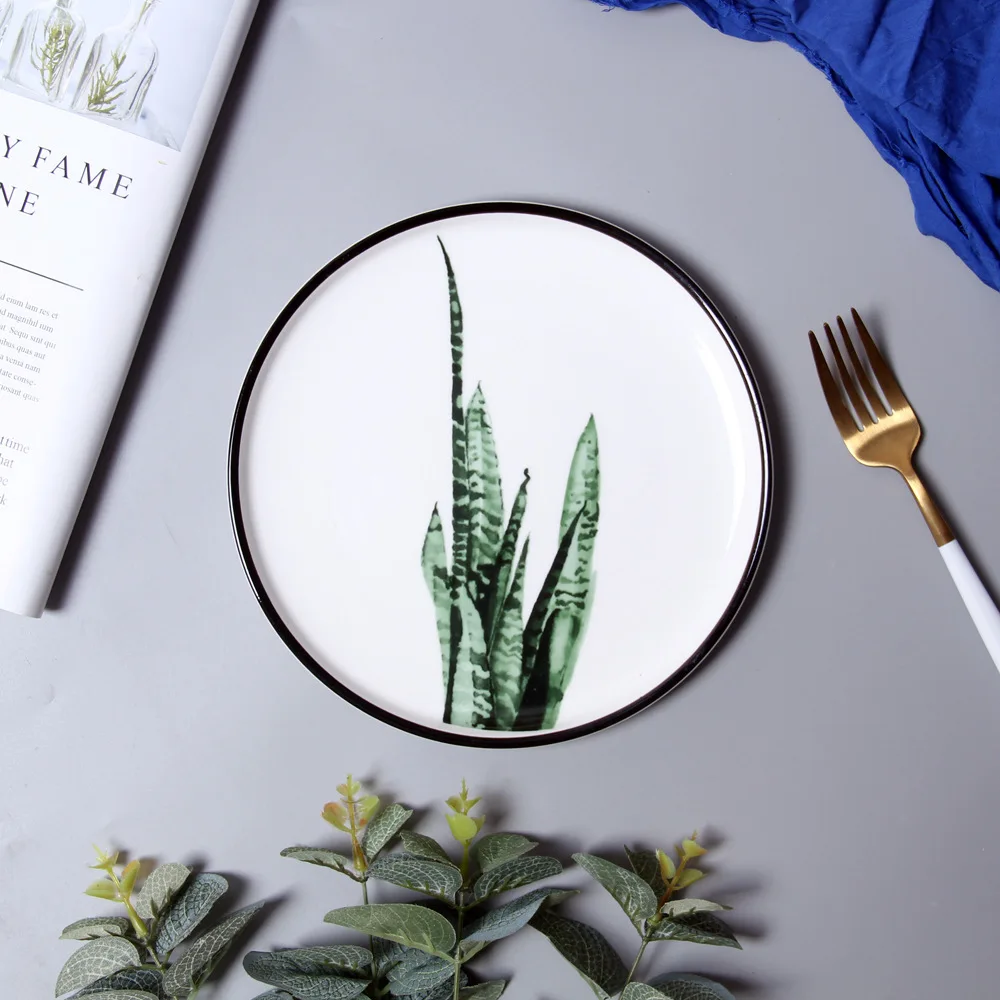 Северной в европейском стиле Противоударная заданяя рисунок банановых листьев 8