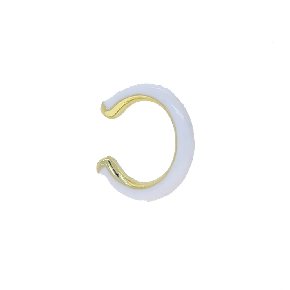 

Fashion Neon enamel jewelry no piercing round circle no piercing colorful ear cuff Neon clip on earrings