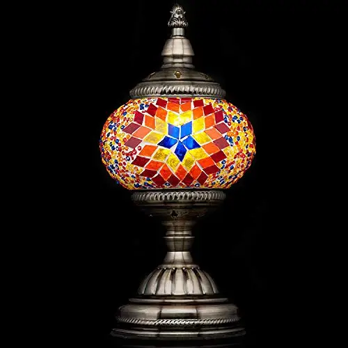 Мозаичные Лампы Ручной Турецкая мозаичная Настольная лампа с алмазной мозаики