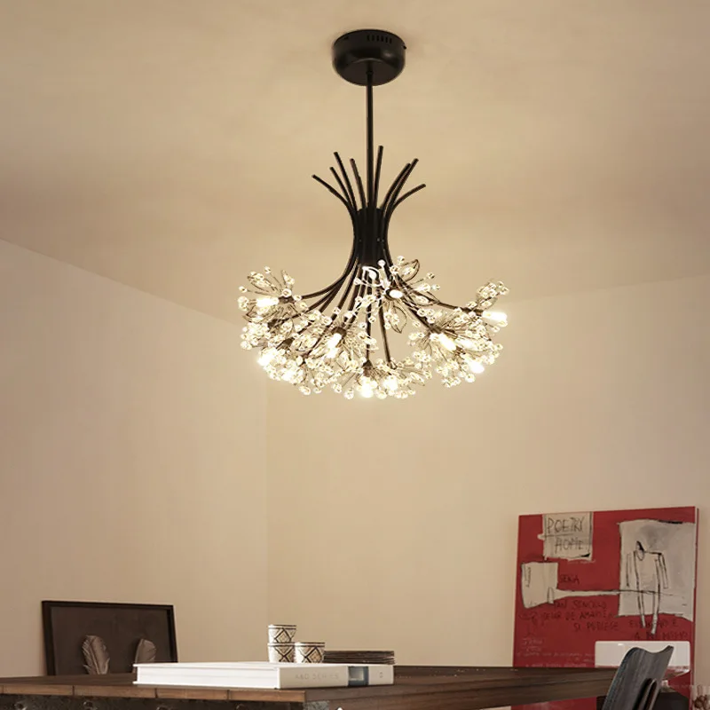 

European and American postmodern dandelion crystal creative bar counter bedroom living room dining room Pendant Lights LX110708