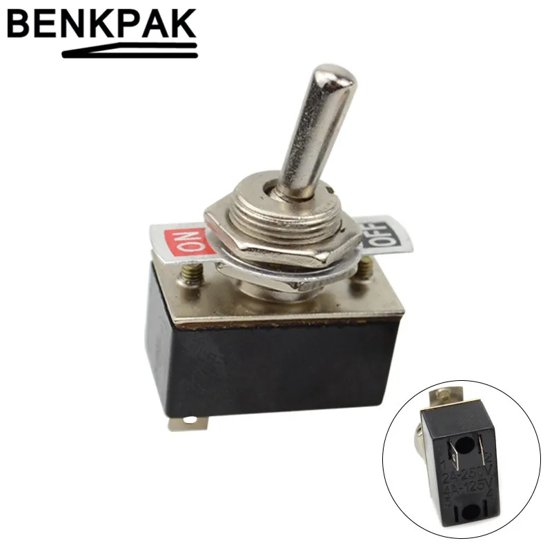 BENKPAK 12 мм 2 контактный переключатель ВКЛ ВЫКЛ|on-off switch|on-off toggle switch |