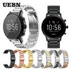 Ремешок UEBN из нержавеющей стали для часов Fossil Gen 4 Gen 5, классический металлический браслет для смарт-часов, сменные браслеты, 22 мм