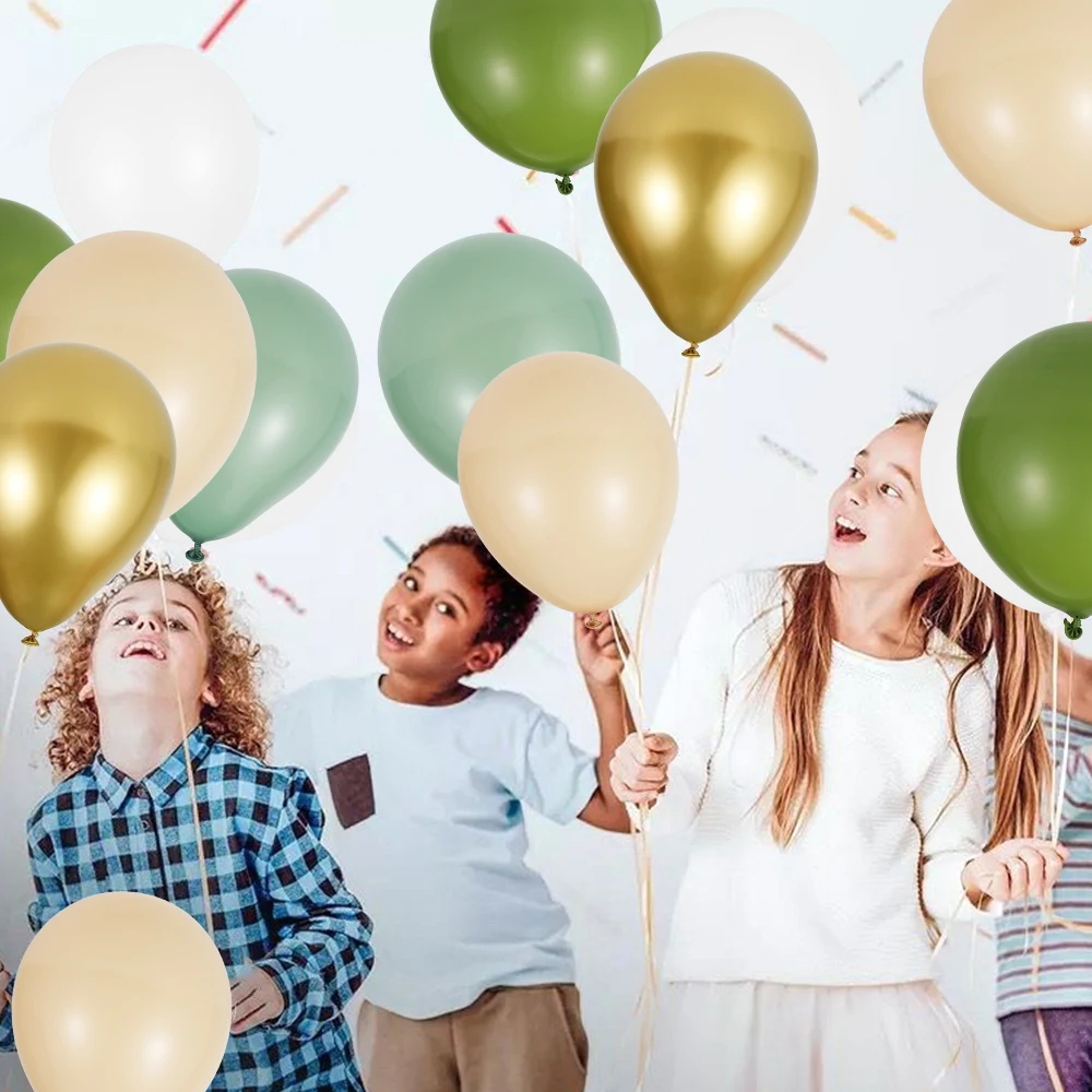 

136pcs DIY Retro Green Latex Balloon Garland Arch Kit Birthday Valentine Wedding Party Ornaments Baby Shower Decorations
