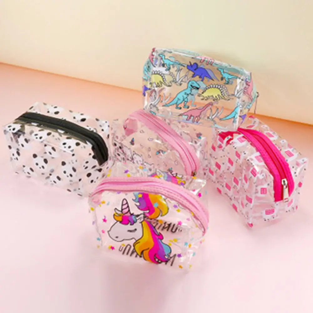 

Flower Women Clear Transparent Plastic PVC Travel Makeup Cosmetic Toiletry Zip Bag Organizer Storage Pouch Toiletry Wash