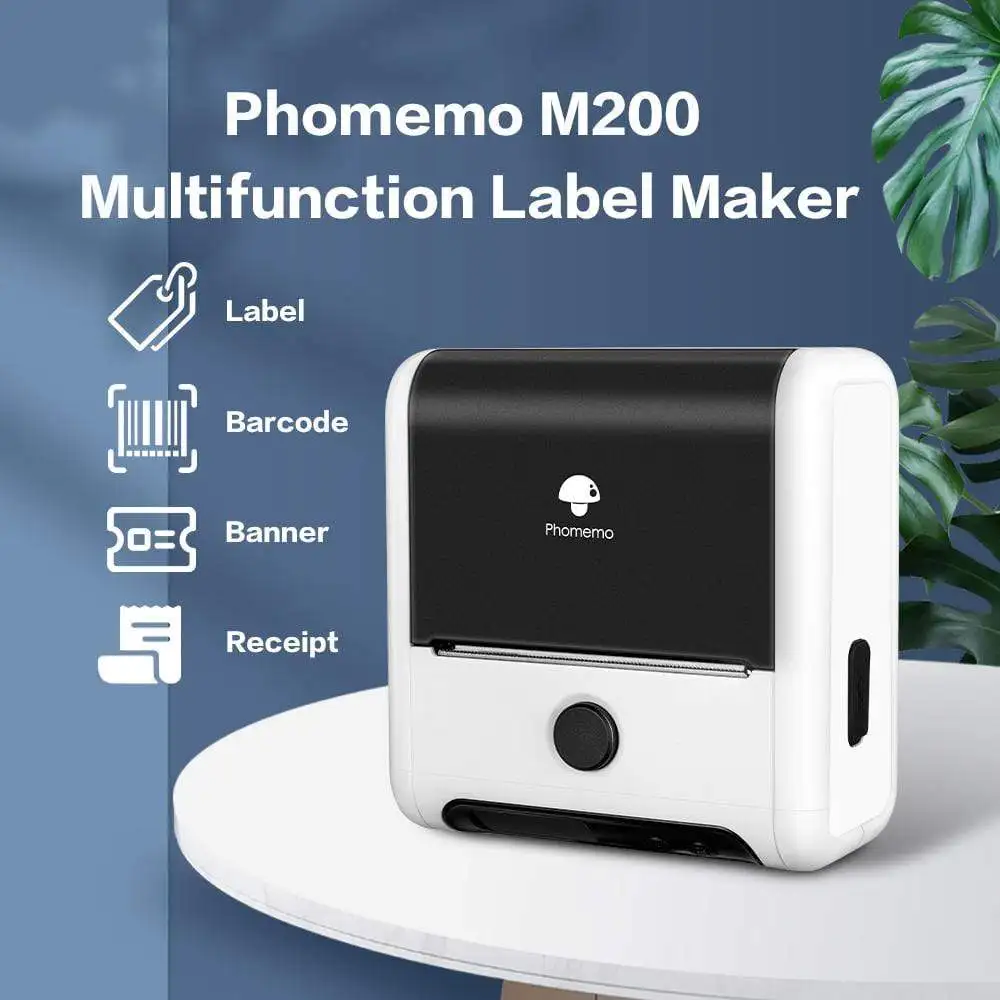 Термопринтер для этикеток Phomemo M200 фотоэтикетировочный принтер коммерческих