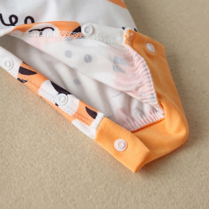 Одежда для новорожденных мальчиков и девочек с рисунком животных из