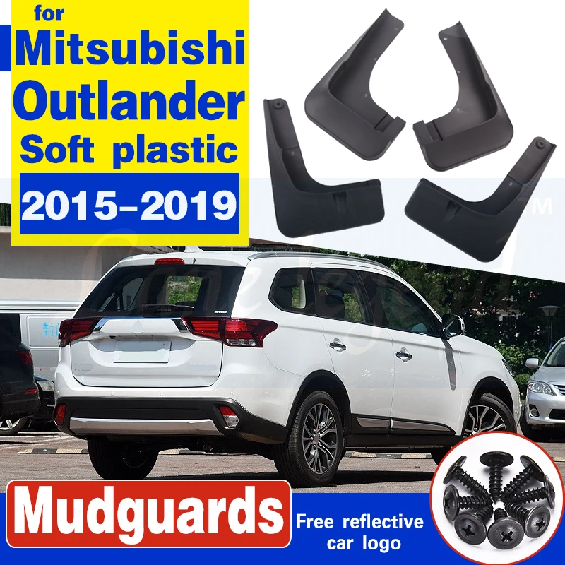 Передние и задние брызговики для автомобиля Mitsubishi Outlander 2015 2016 2017 2018 2019 Брызговики