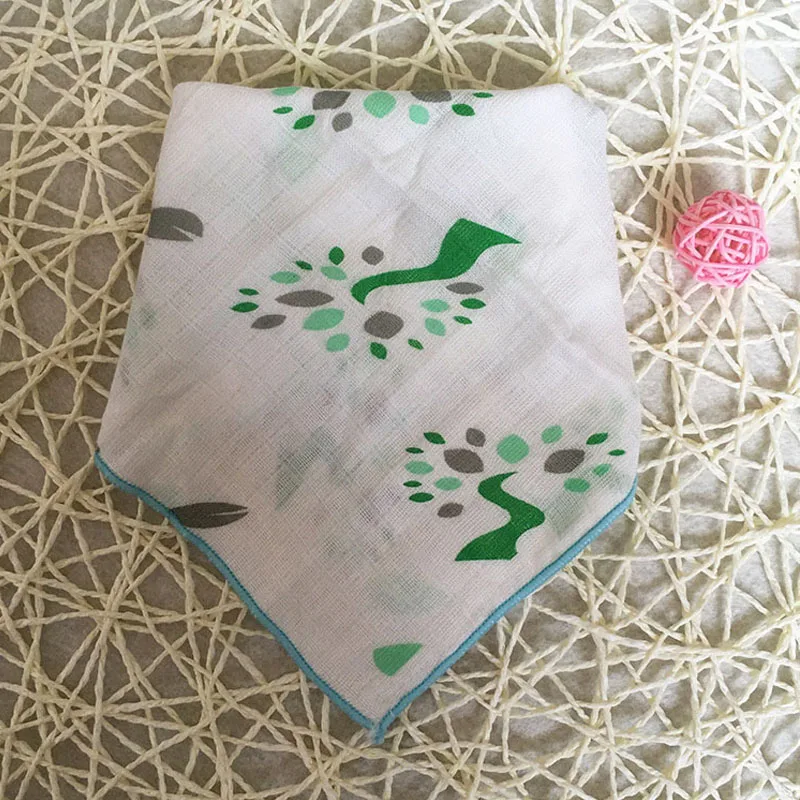 Новый мультяшный детский слюнявчик хлопковый марлевый носовой платок