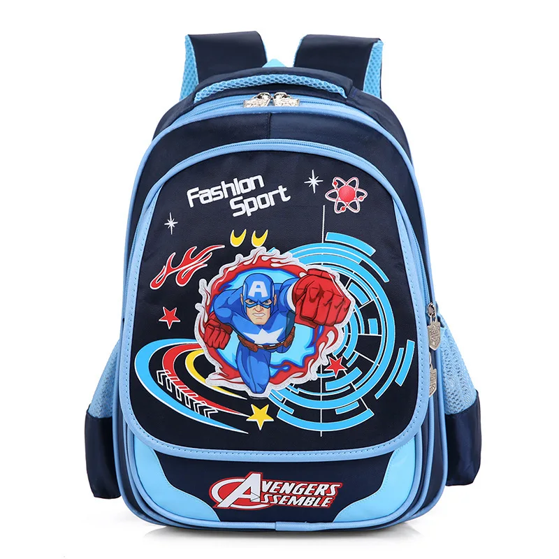 YK-Leik  Fashion Cartoon Printing Kids School Bag for Boys and Girls High quality nylon orthopedic schoolbags backpack kids