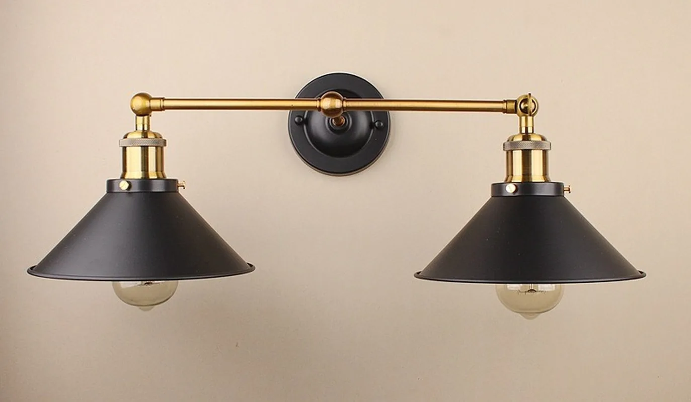 

Lampara Wall Lamp Pared Wall Lights E27 85-265V Vintage LED Wall Lights Bar Lamps Mirror Light Loft Home Decorstion WF