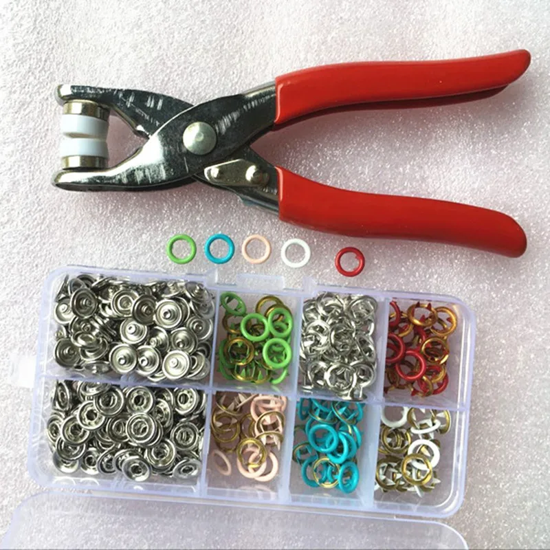 9 5 мм набор кнопок для установки одежды|Пуговицы| |