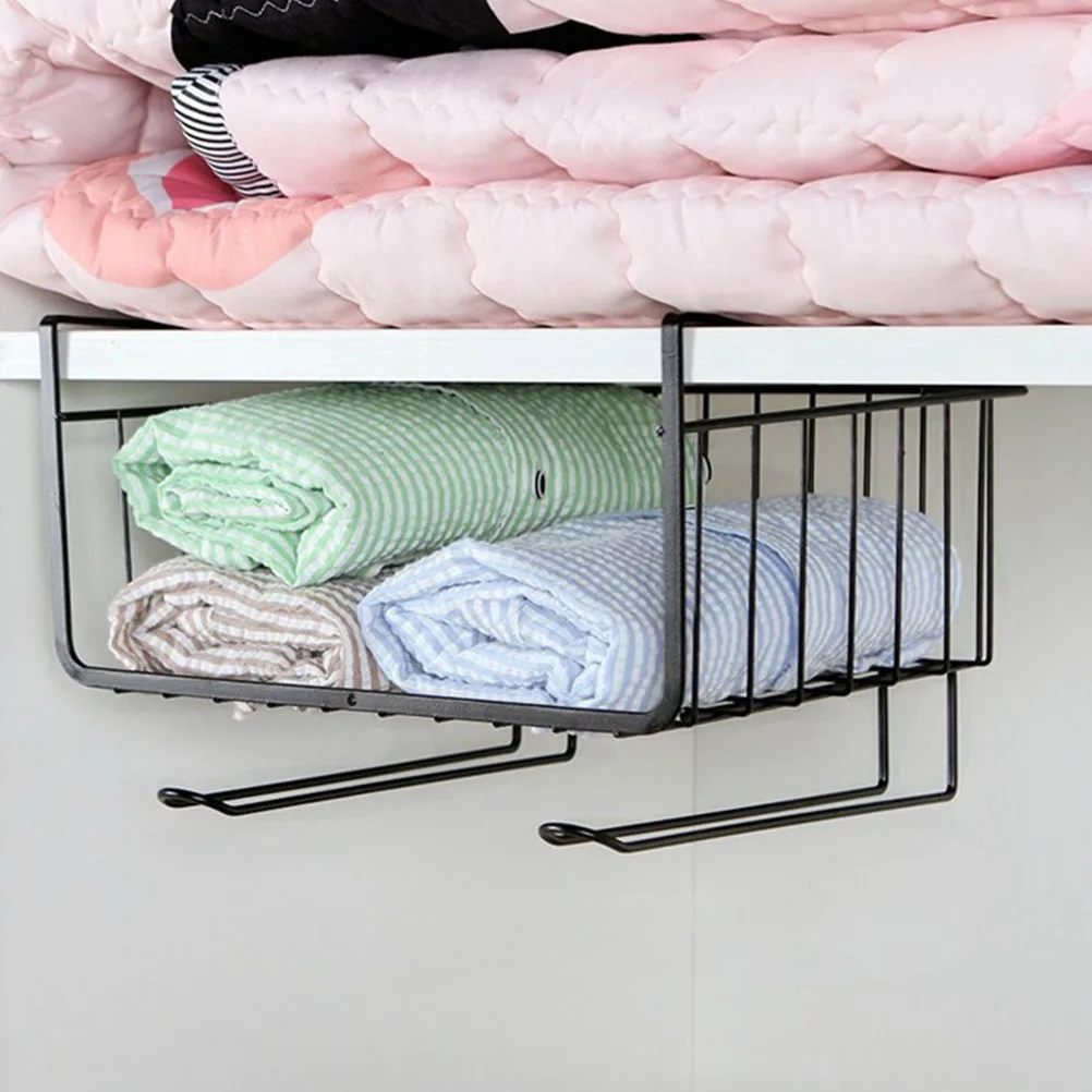 Железная сетчатая полка корзина шкаф дверь органайзер подвесная для хранения