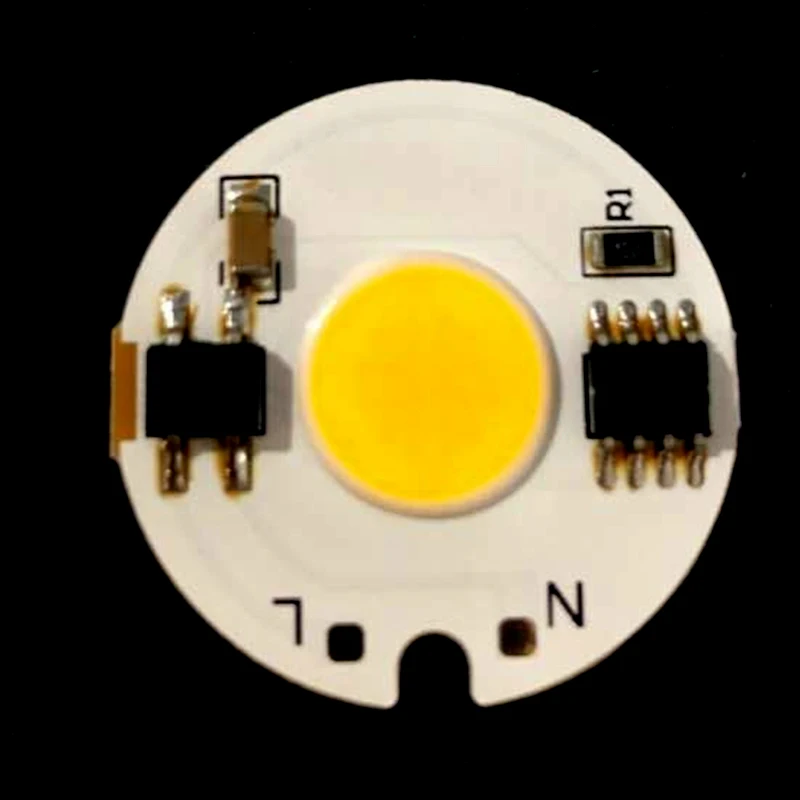 7 Вт 5 3 220 В вход LED COB чип свет умный IC холодный белый теплый сделай сам для