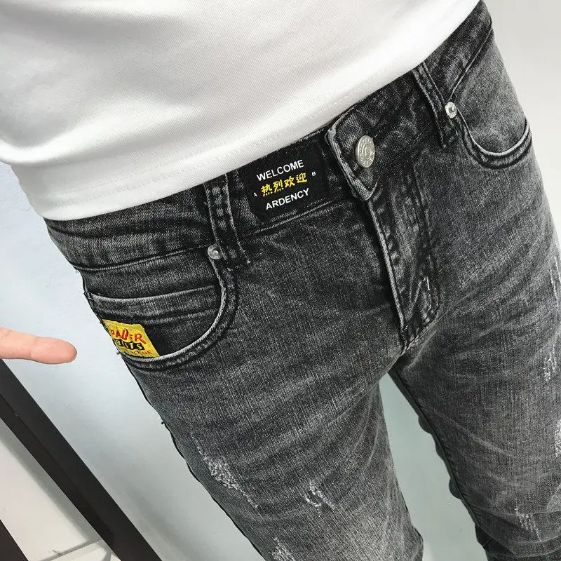 

2021 New Classic All-match Slim Jeans Slim Skinny Jeans Men's New Spring and Summer Casual Pants