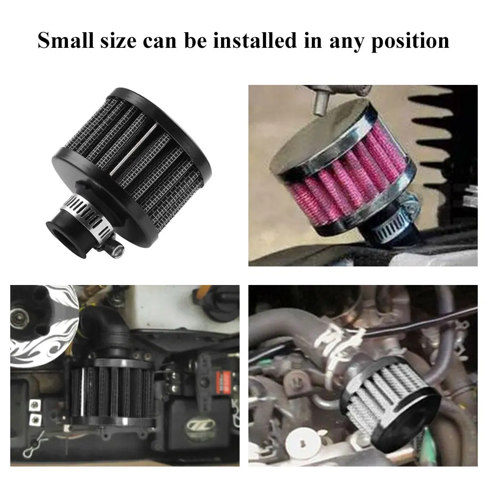 Воздушный фильтр 12 мм 25 впускные фильтры турбо вентиляционная Крышка картера