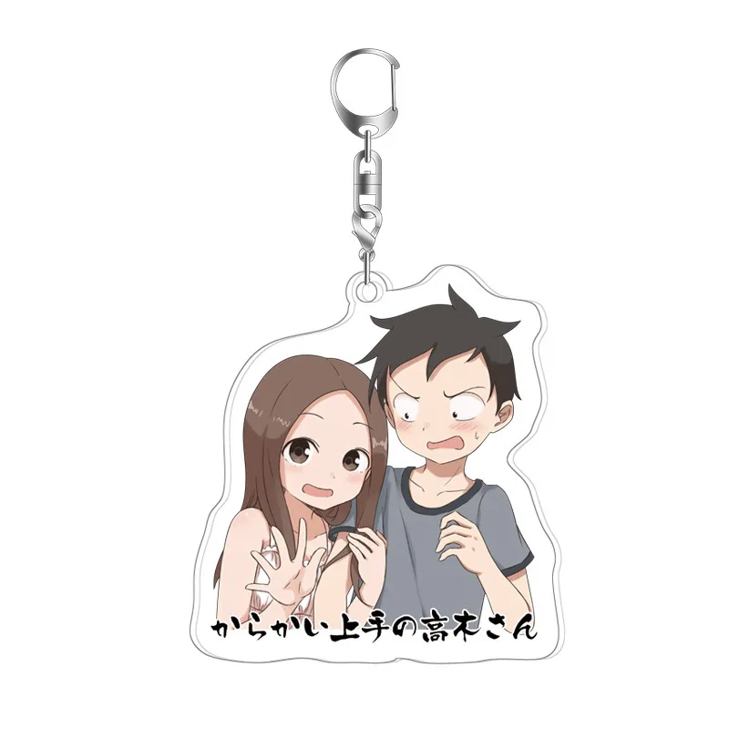 Аниме Teasing Master Takagi-san Takagi Nishikata акриловые двойные брелки