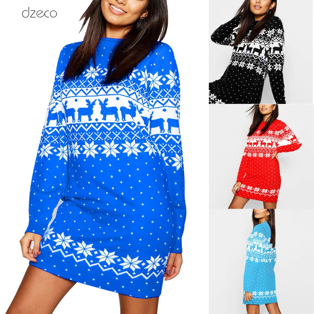 FADZECO 2019 осенне зимнее рождественское платье новогодние праздничные вечерние