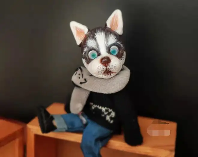 Куклы Ob11 с изображением лица животного 1/8 куклы BJD собаки на заказ
