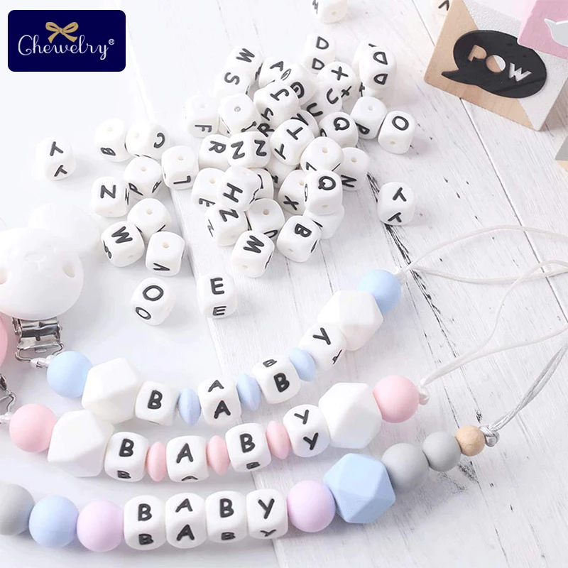 

20pc 12MM BPA Free Silicone Digital Beads for DIY Birthday Pacifier Chain Clips Chewable Number Bead Teether Necklace Kid Goods