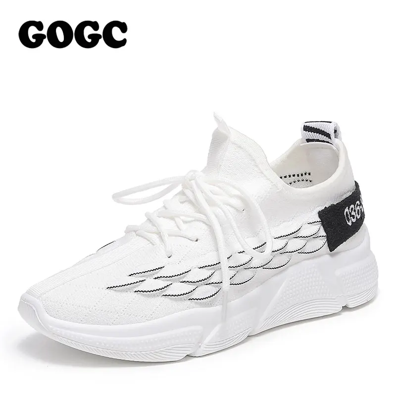 GOGC обувь; женские кроссовки; zapatos de mujer; женская повседневная обувь на платформе со шнуровкой для женщин; basket femme chaussures; обувь на плоской подошве; 690 - Цвет: G690-2