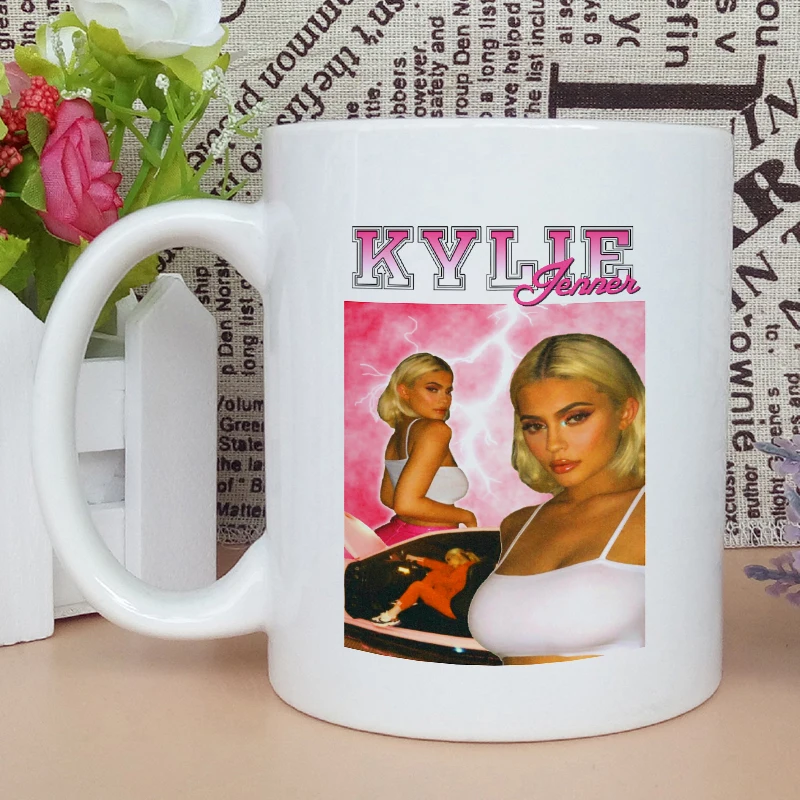

Sexy Kylie Jenner Classic Aesthetic Art print Mugs fun graphic kawaii Cup Customized Premium Mug Coffee Cup Milk Cup Water Cups