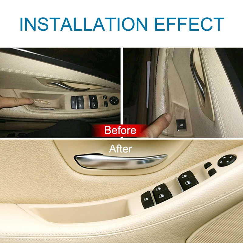 7 шт./лот LHD RHD для BMW 5 серии F10 F18 525 530 535 540 2010 2017 внутренняя дверная ручка автомобиля