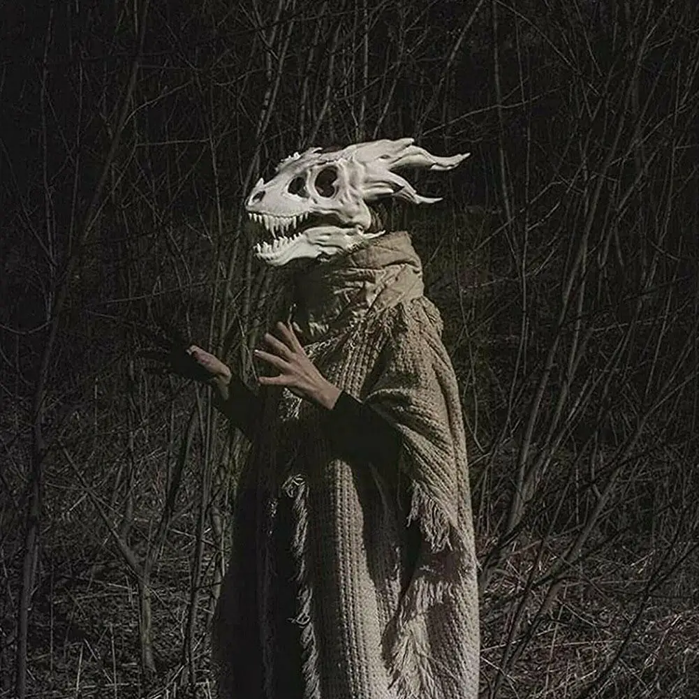 Новая маска дракона с подвижной челюстью Дино движущийся динозавр декор декорация для вечеринки на Хэллоуин Косплей T2F9.