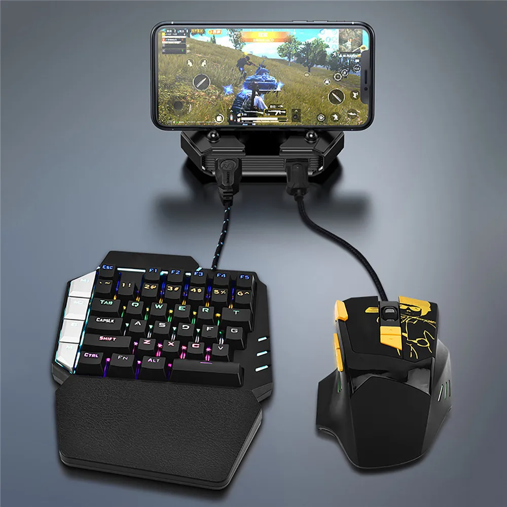 Mobile Phone Bluetooth 5.0 Gaming Controller Keyboard Mouse Converter for PUBG Game Android IOS Tablet Accessories | Электроника