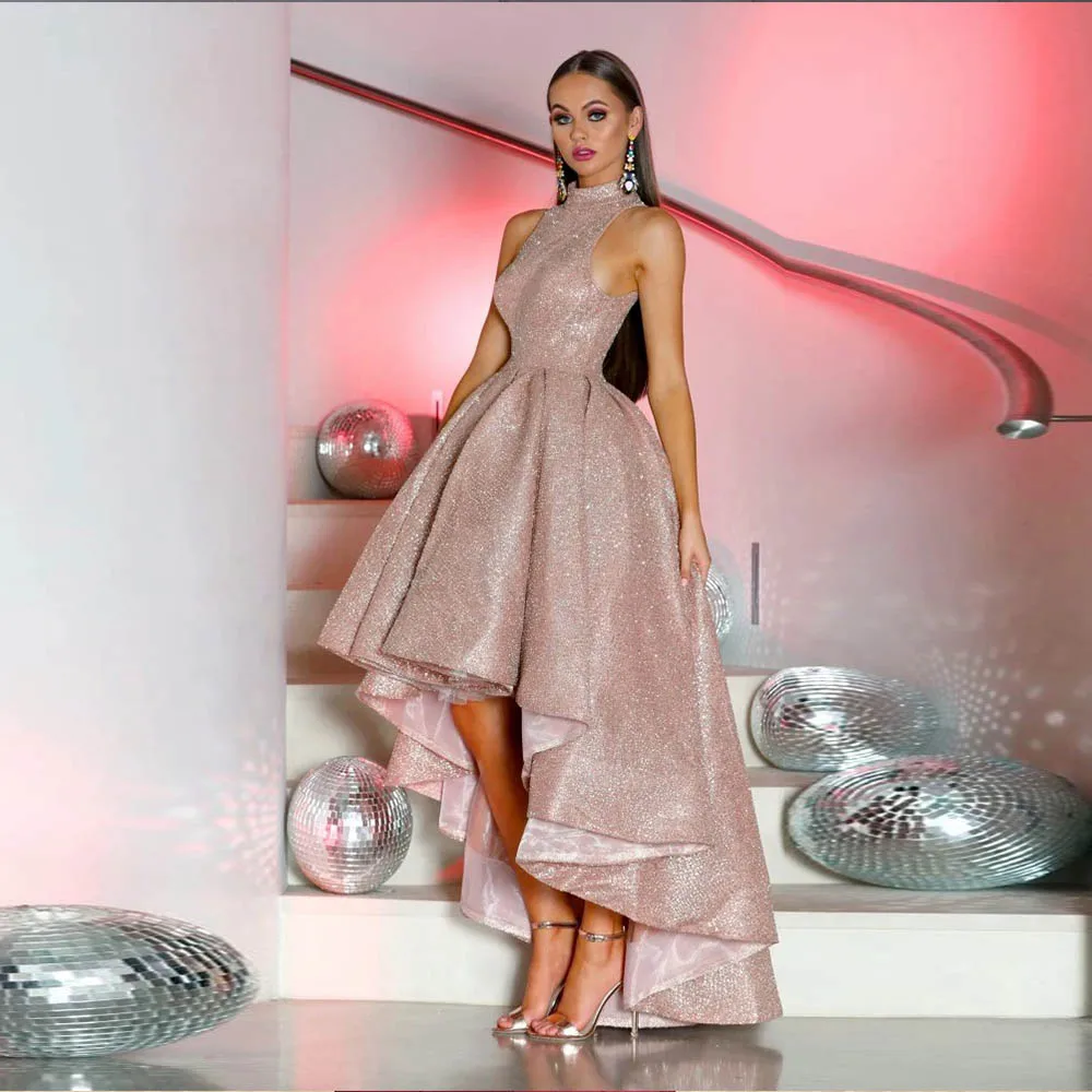 

Блестящее длинное платье для выпускного вечера, вечернее платье с открытой спиной для женщин