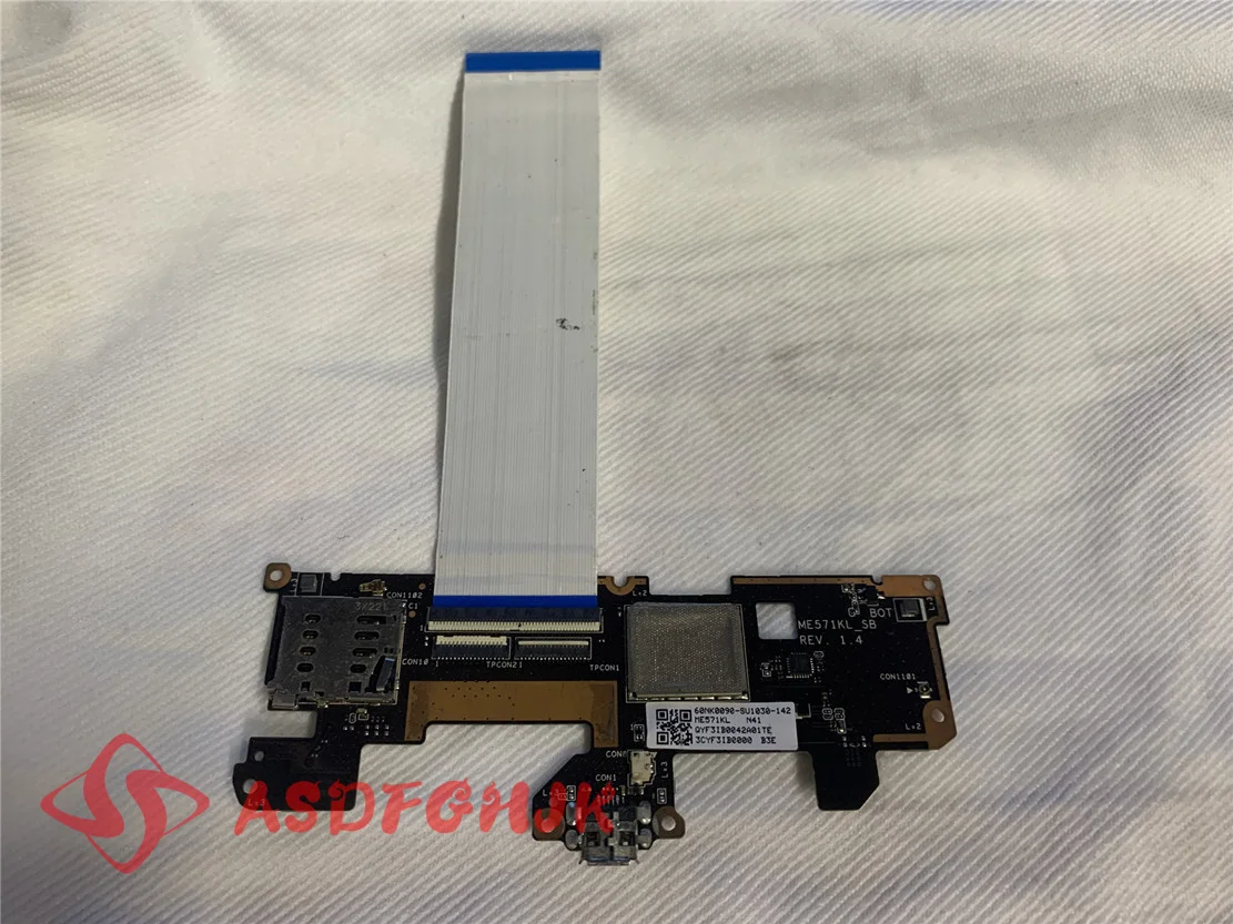 

Подержанная зарядная плата 3G 4G LTE и Wi-Fi, USB-разъем для Google NEXUS 7 2nd 2013 ME571KL K008 K009, детали платы зарядного устройства USB