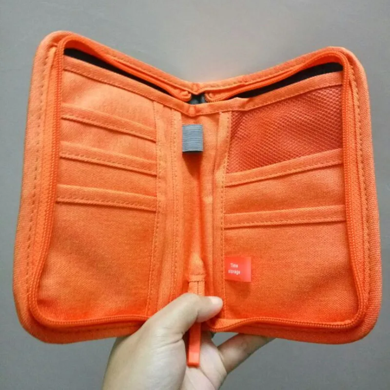 Новый модный однотонный держатель для кредитных карт из ткани Оксфорд короткий