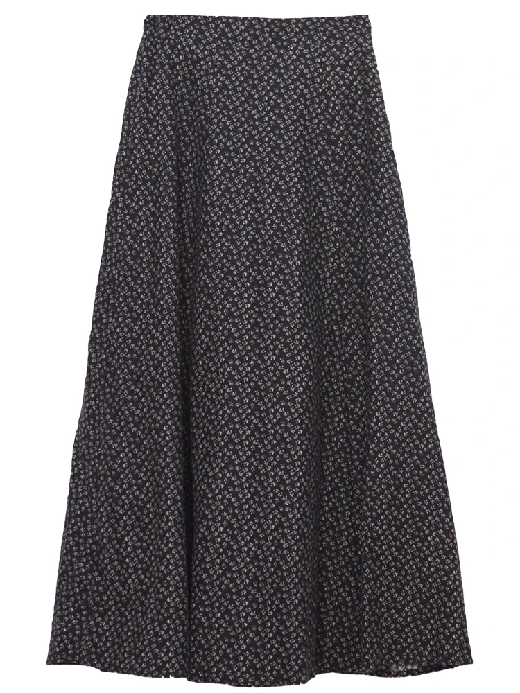 

CYNTHIA Women Vintage Cotton Skirts Female Floral-printed Elastic Waist Long Skirt Fans +3% Discount 20QDC-323