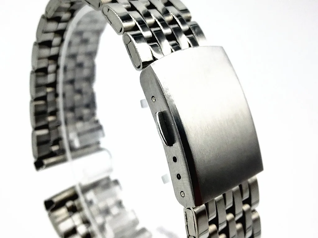 Мужские часы ремешок из нержавеющей стали для разворачивания мужчин t застежка