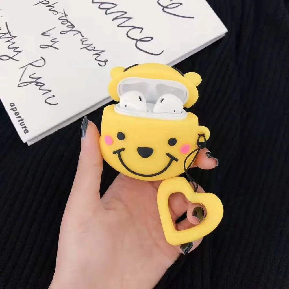 Для AirPods 1 чехол 3D милый мультяшный Дейзи Дональд поросенок Микки Минни беспроводной Чехол для наушников для Apple Airpods 2 Earpods оболочка